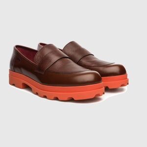 Camper Neuman/Mil Brown Loafer - Women's Size 40 - Pre-Owned